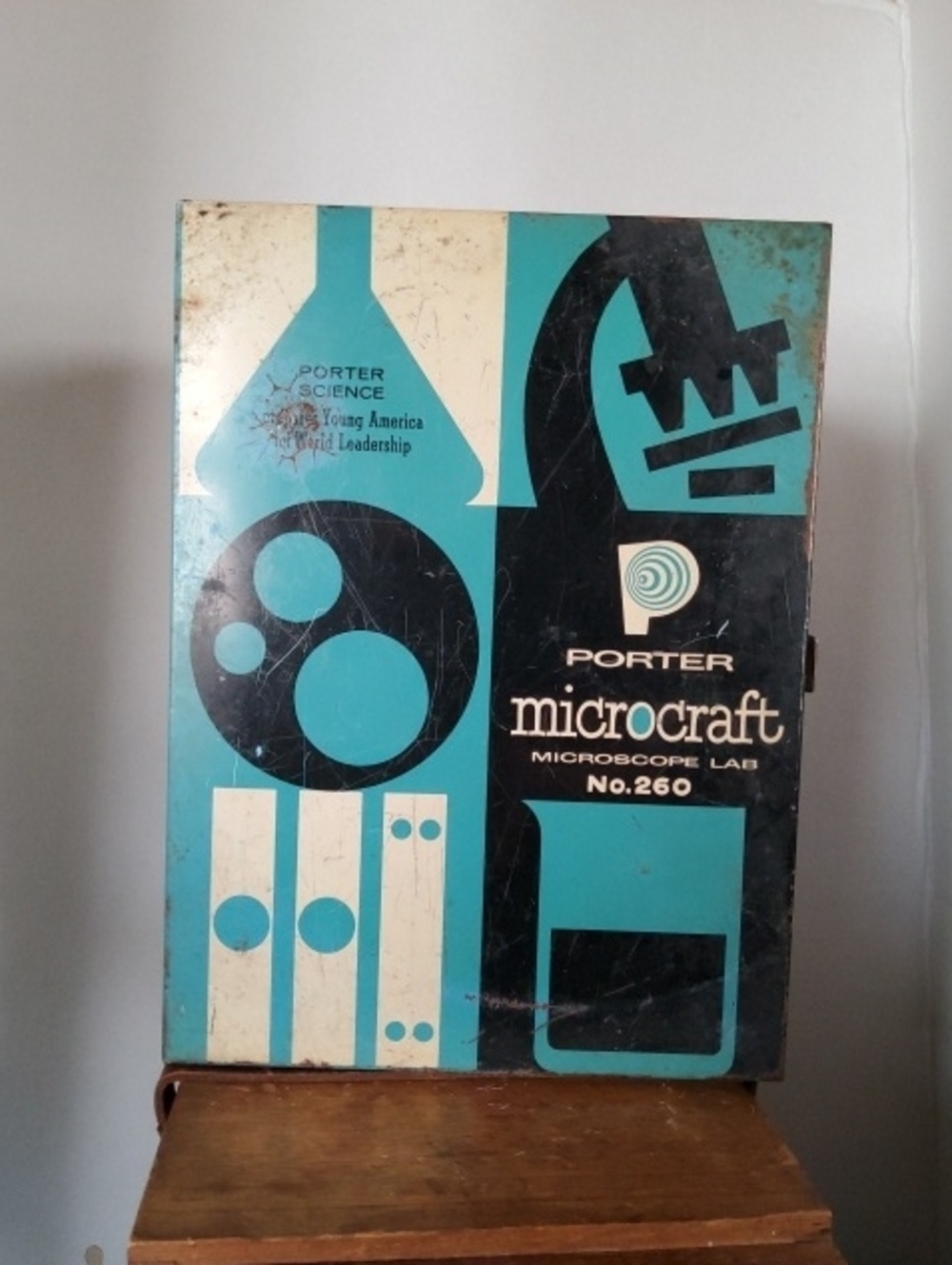Porter Microcaft Microscope Lab No 260 Box.